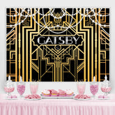 Gold Linien Mit Weiss Perle Geburtstag Hintergrund Für Frauen